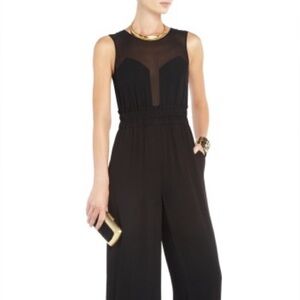 BCBG black sleeveless Kiara jumpsuit - Small